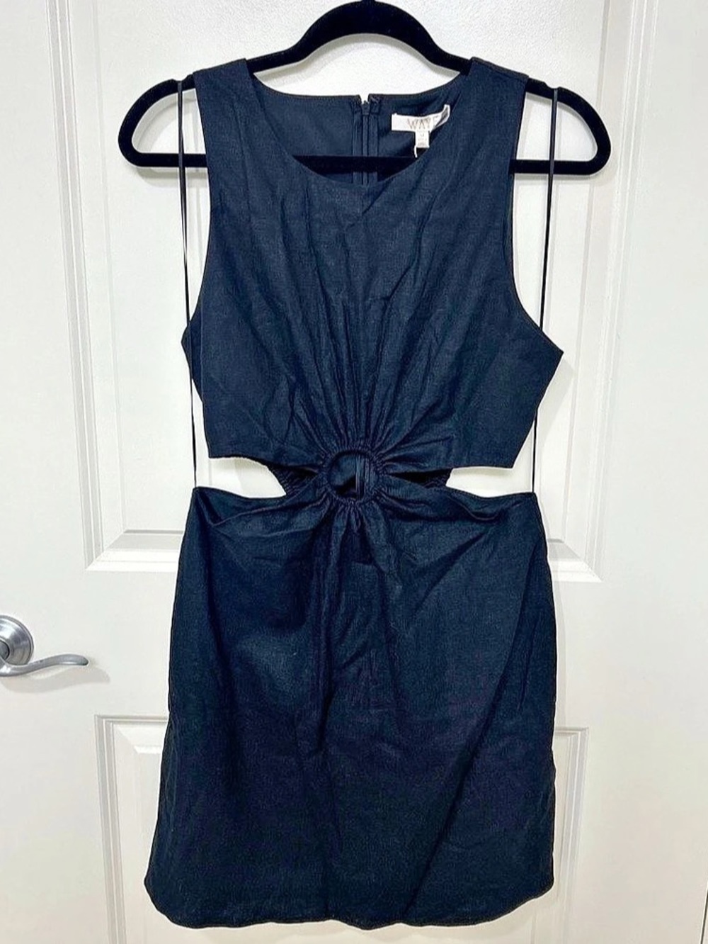 NWT WAYF Black Cutout Mini Dress Size Medium